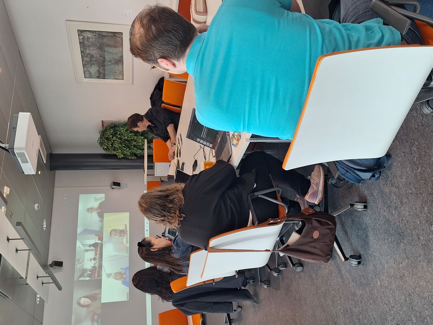 Hybrid session with in-person and online participants